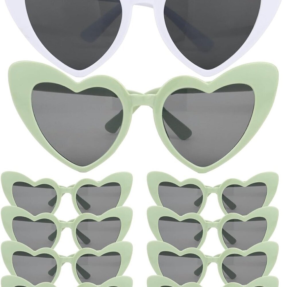 Heart Sunglasses Pack 10 Women Bachelorette Party Accessories Gift
